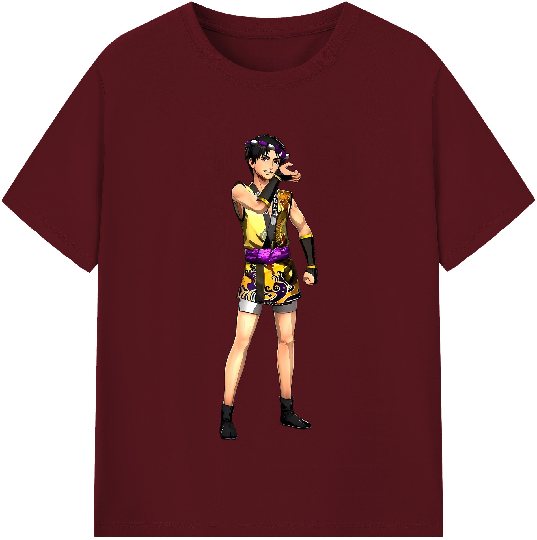 （画像用） 進撃の巨人 リヴァイ·アッカーマン Attack on Titan Levi Ackerman 綿100％半袖Tシャツ（フロントプリント）